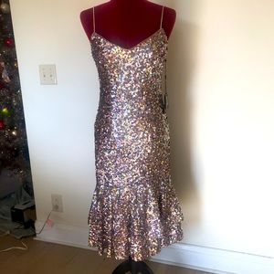 Full sequin formal or cocktail dress